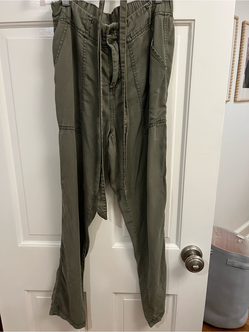 Womens Olive Green ankle Pants